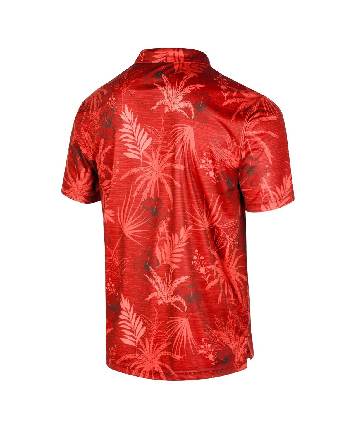 Shop Colosseum Men's  Red Louisville Cardinals Palms Team Polo Shirt