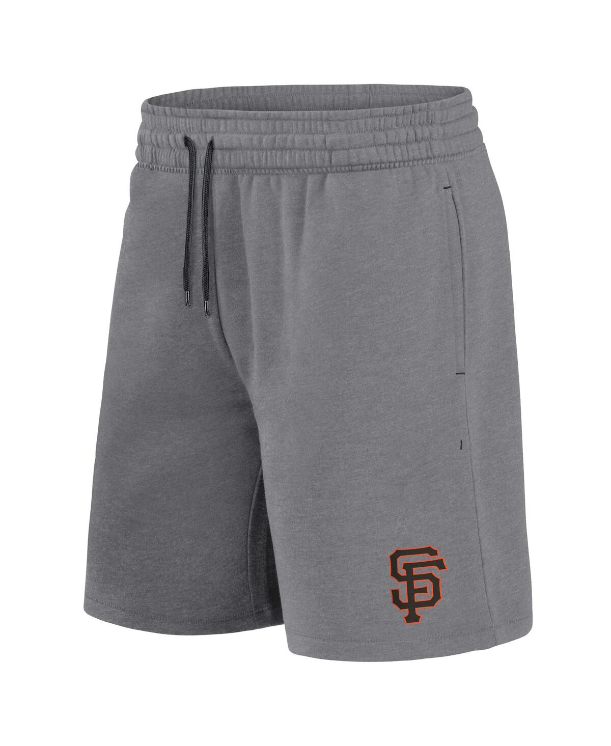 Men's Fanatics Heather Gray San Francisco Giants Arch T-shirt and Shorts Combo Set - Heather Gray