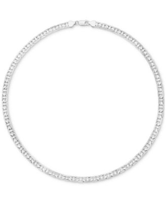 Men's Mariner Link 22" Necklace (6-1/2mm) in Sterling Silver