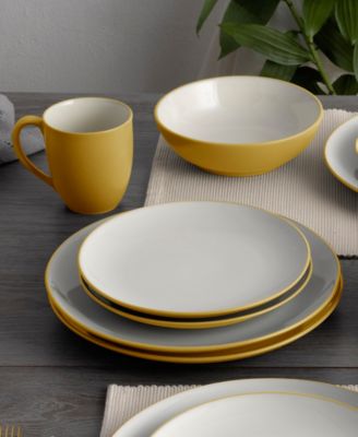 Colorwave Coupe 16 Pc. Dinnerware Set, Service for 4
