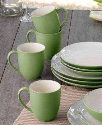 Colorwave Coupe 16 Pc. Dinnerware Set, Service for 4