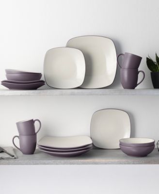 Colorwave Square 16 Pc. Dinnerware Set, Service for 4