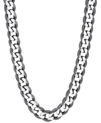 Italian Silver Men's Curb Link 22