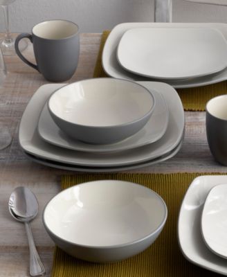 Colorwave Square 16 Pc. Dinnerware Set, Service for 4