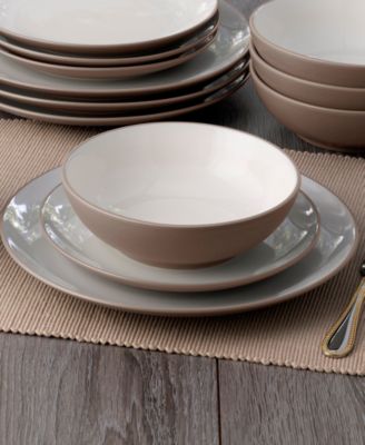 Colorwave Coupe 16 Pc. Dinnerware Set, Service for 4
