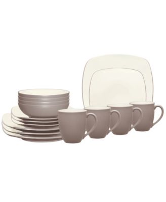 Colorwave Square 16 Pc. Dinnerware Set, Service for 4