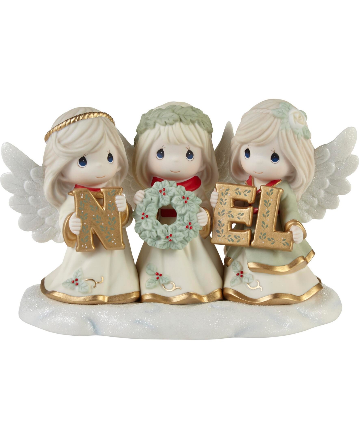 Precious Moments Joyeux Noel Limited Edition Bisque Porcelain Figurine In Multicolored