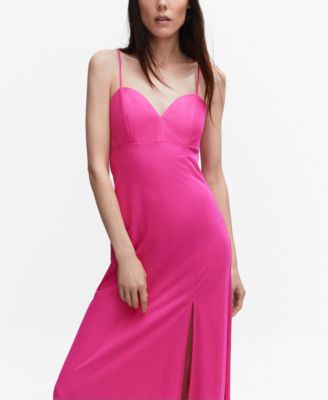 MANGO Women's Side-Slit Dress - Macy's
