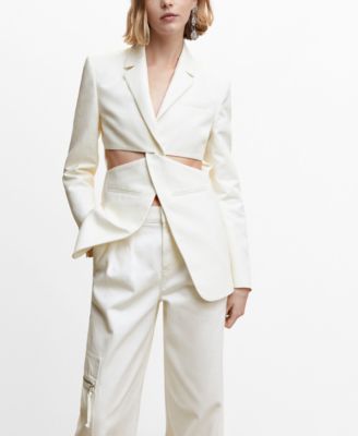 台湾【STUDIO DOE】Cut-Out Back Linen Blazer★送料関税込 BR118_NA5533?$crop1254$