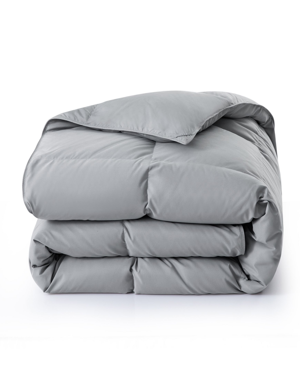 Unikome Cozy 360tc All Season Down Feather Fiber Comforter, Twin In Dark Gray