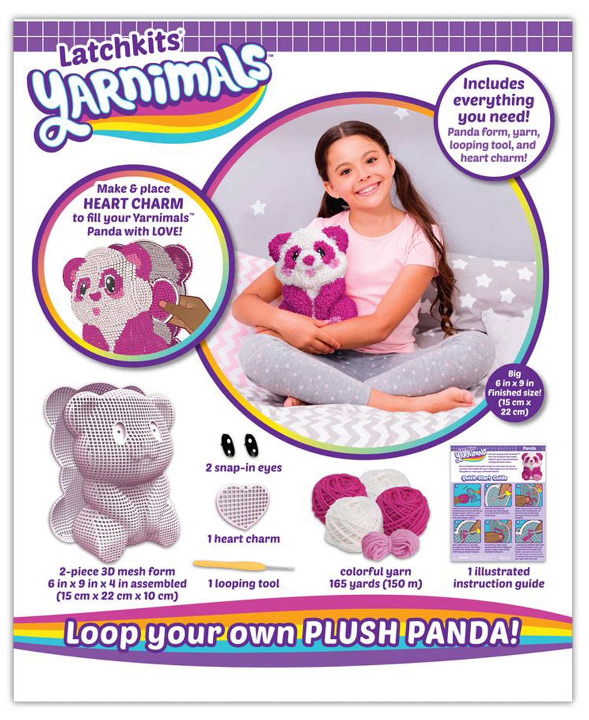 Playmonster Latchsets Yarnimals Panda Toy In No Color