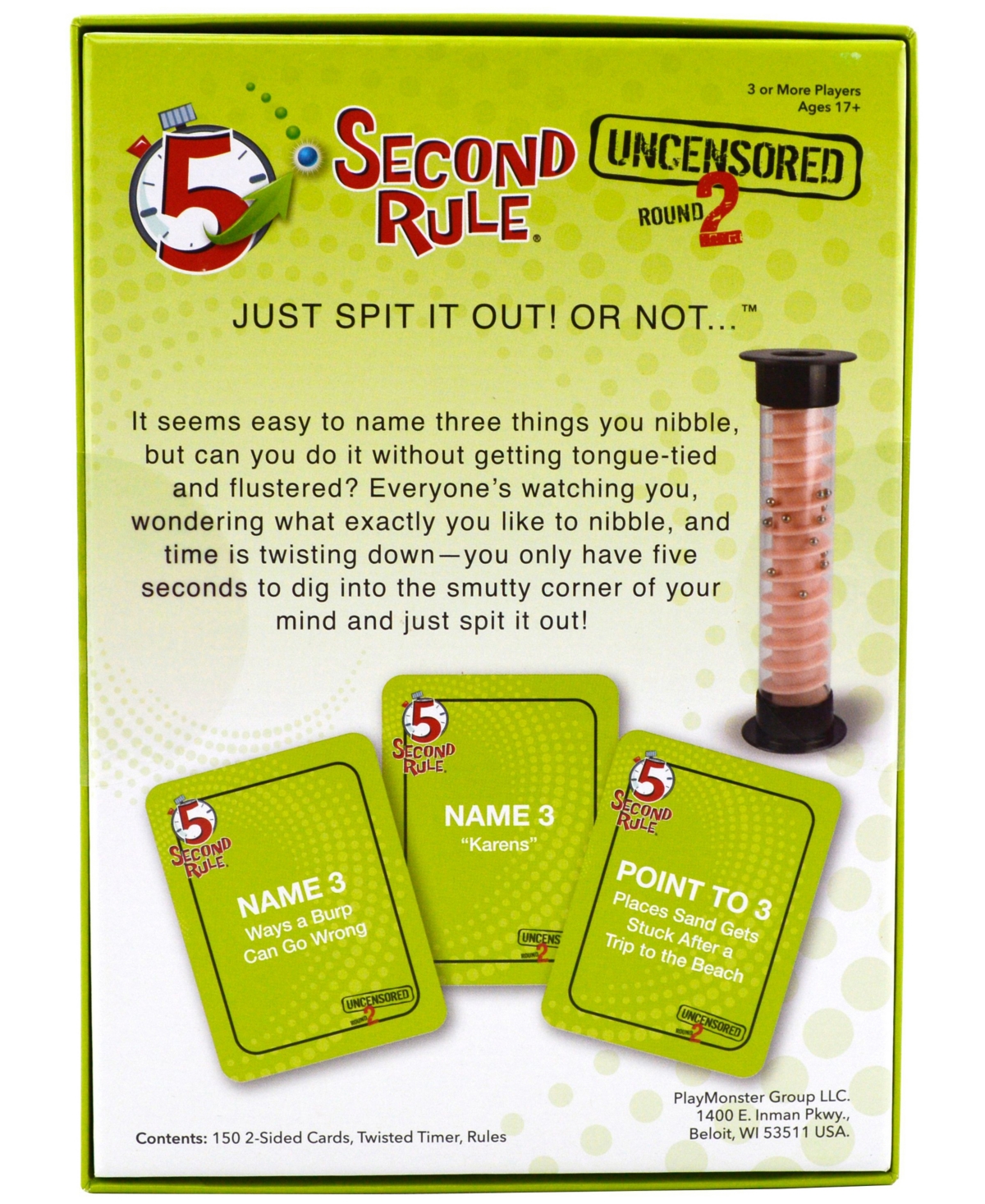 Shop University Games Playmonster 5 Second Rule Party Game Uncensored Round 2 In No Color