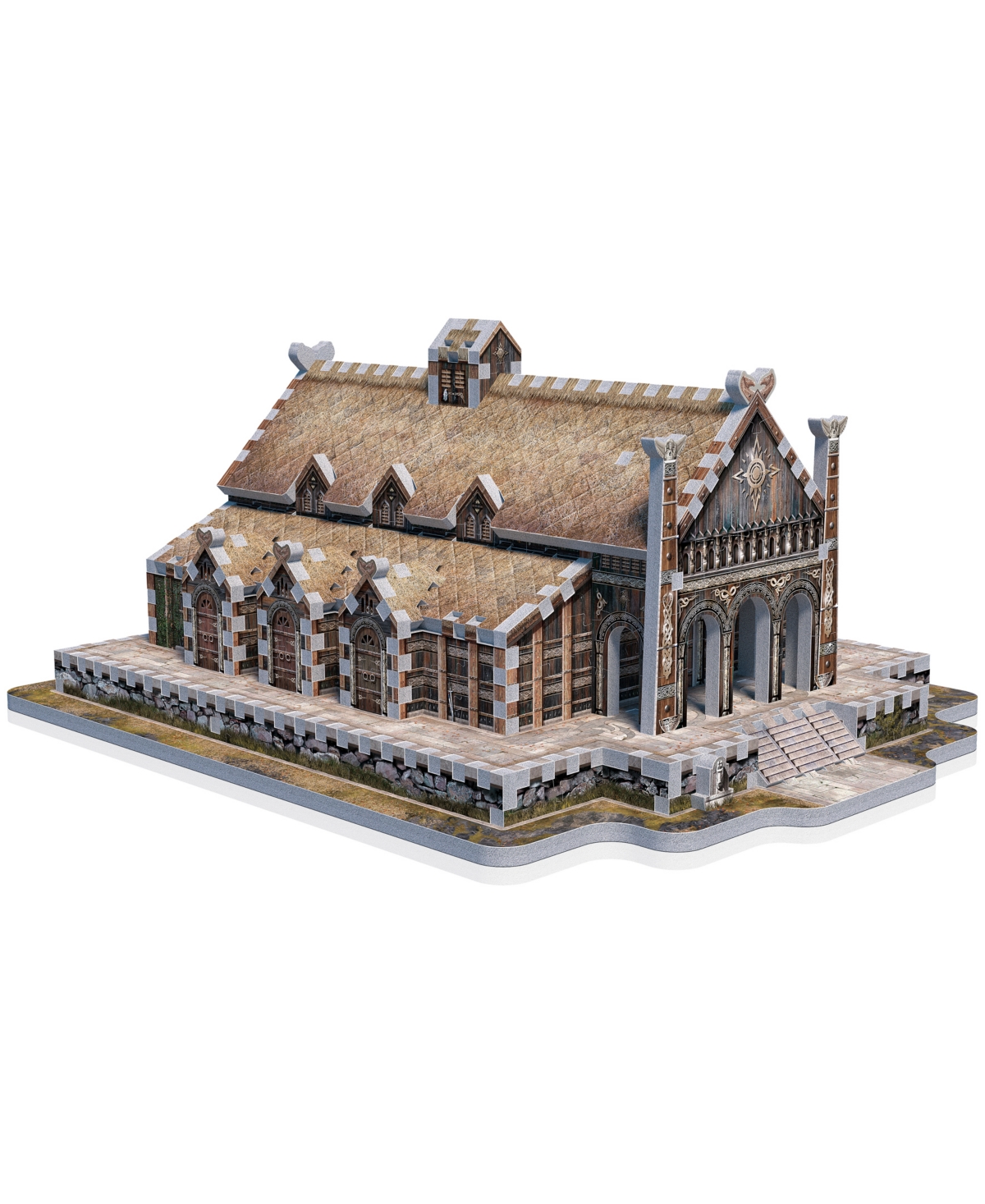Shop University Games Wrebbit The Lord Of The Rings Golden Hall Edoras 3d Puzzle, 445 Pieces In No Color