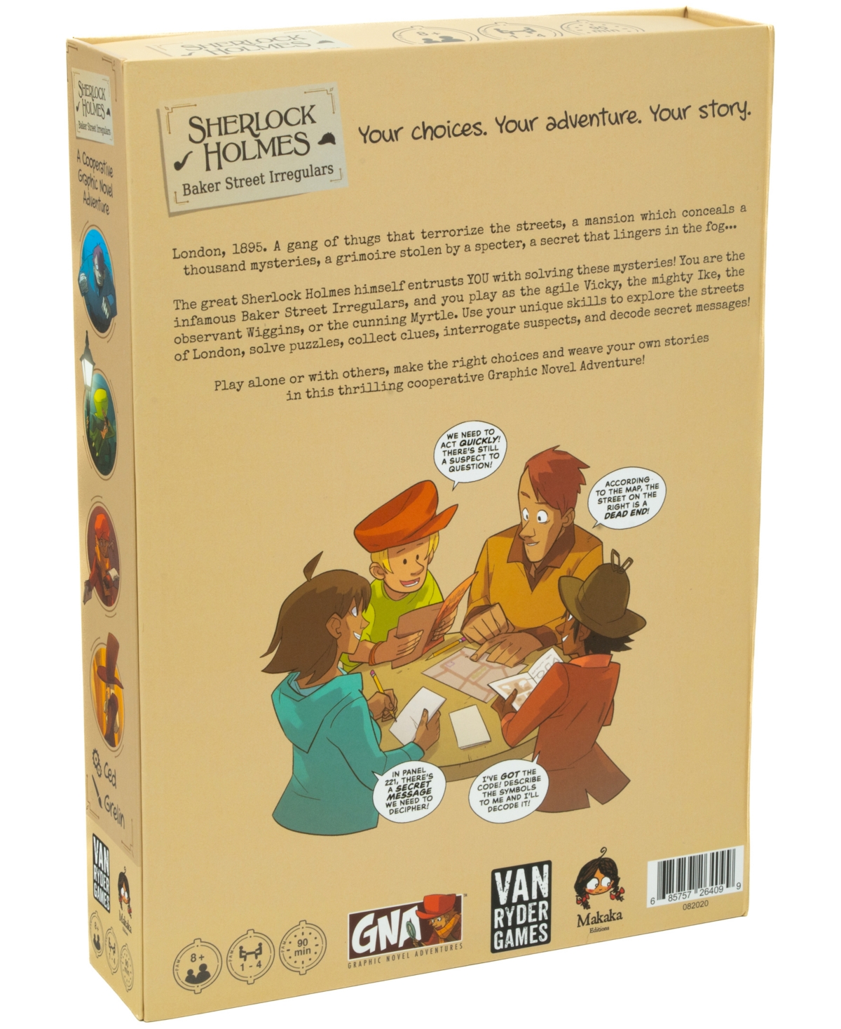 Shop University Games Graphic Novel Adventures Sherlock Holmes Baker Street Irregulars Family Game In No Color