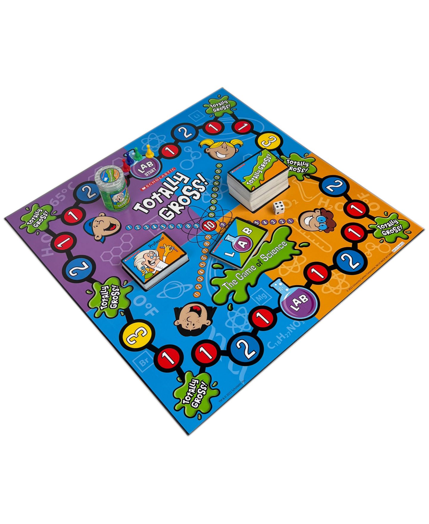 Детская настольная игра Areyougame Totally Gross Science Family Board Game, Ages 8+ — фото 4
