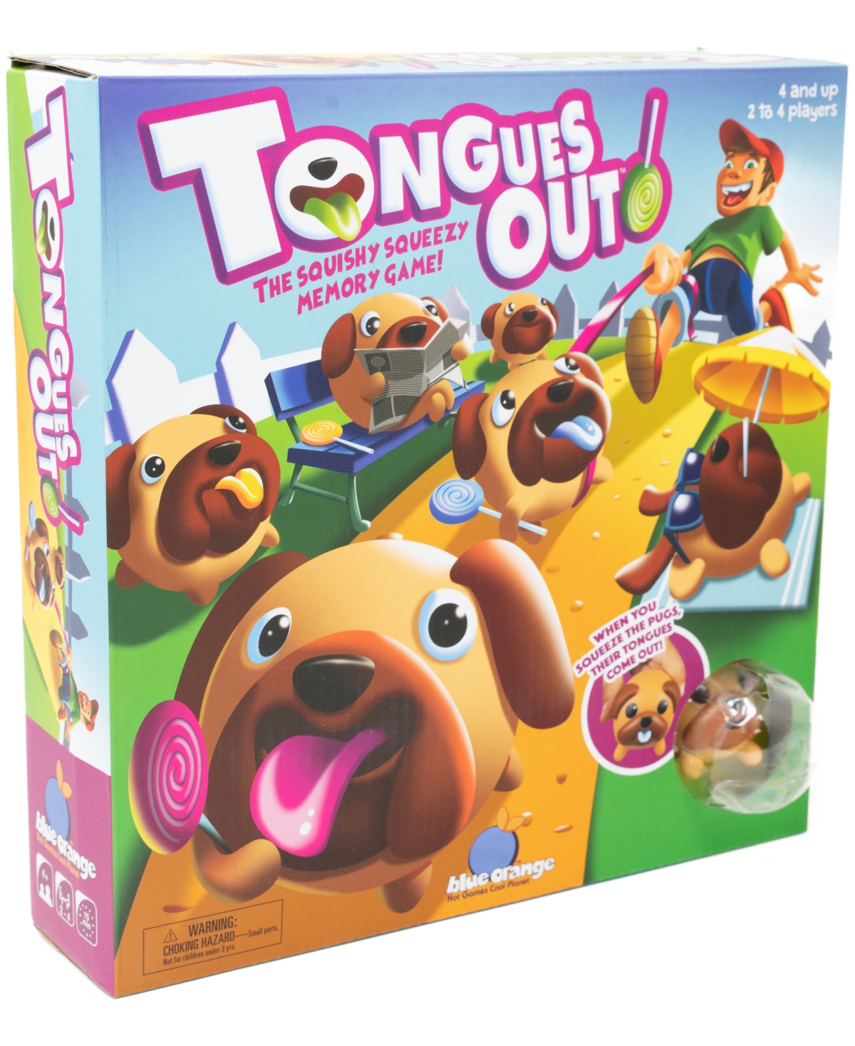 University Games Babies' Blue Orange Games Tongues Out The Squishy Squeezy Memory Game In No Color