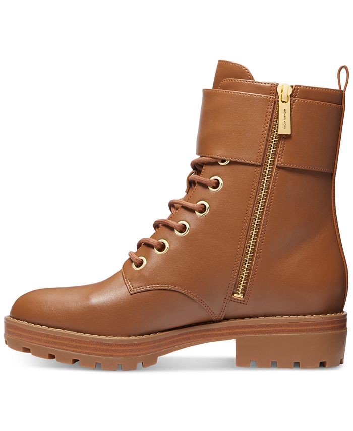 michael kors corey lace up booties