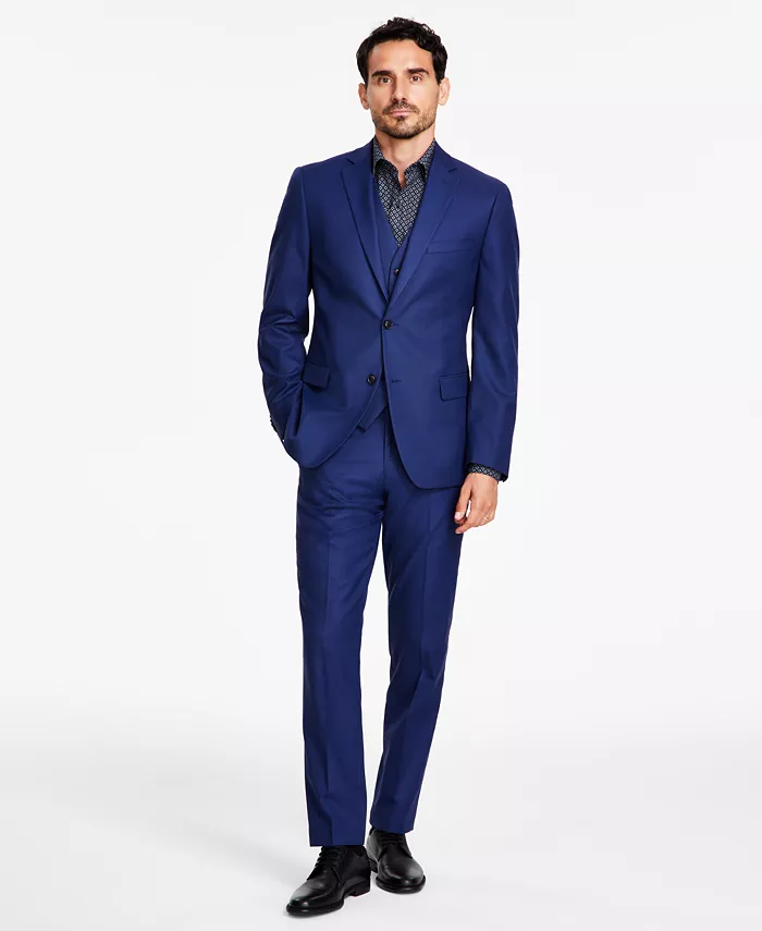Men's Slim-Fit Stretch Solid Suit Separates - thumbnail 2