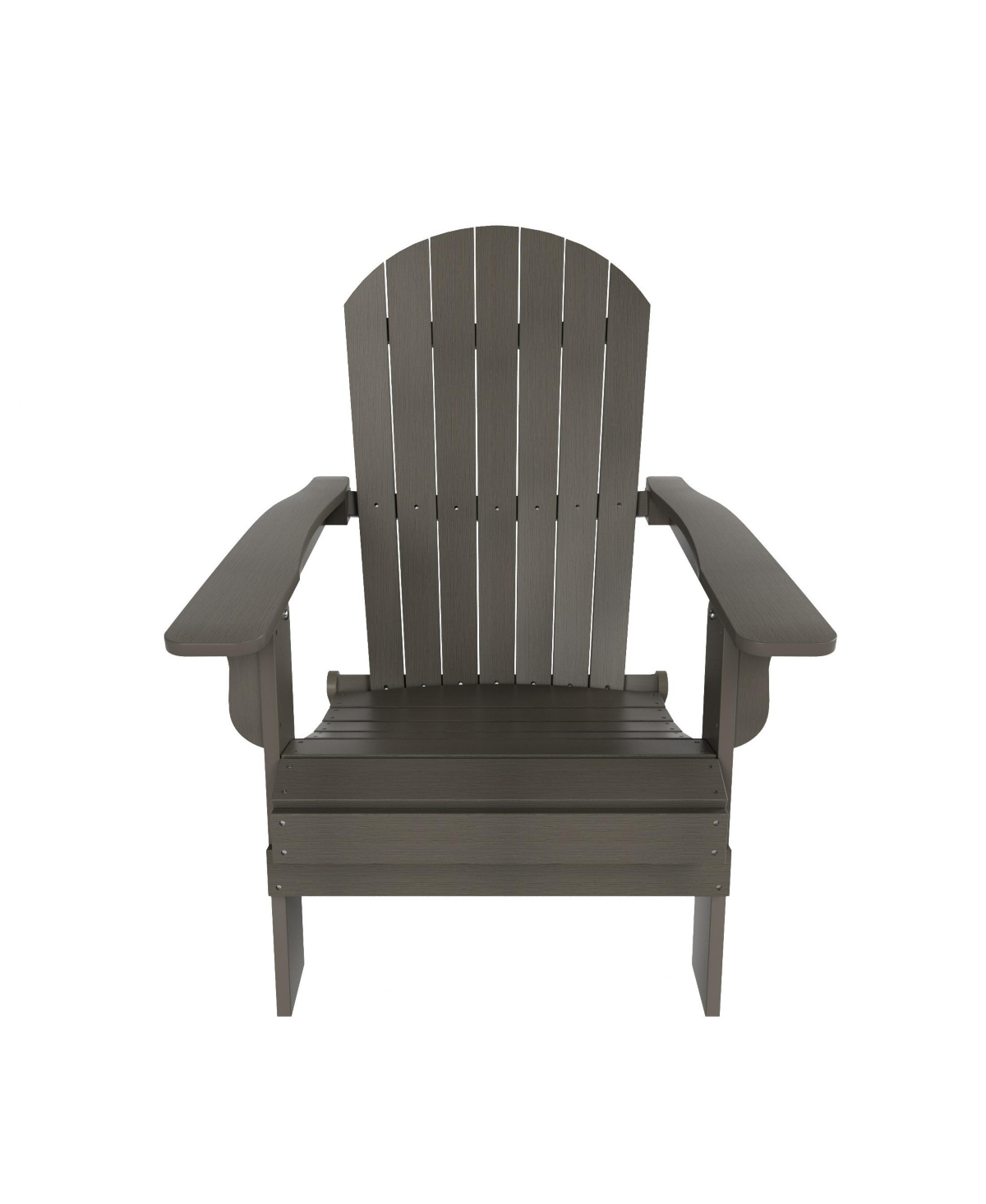 WestinTrends Outdoor Patio All-weather Folding Adirondack Chair - Charcoal gray