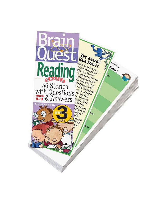Barnes & Noble Brain Quest 3rd Grade Reading Q&A Cards 56 Stories with