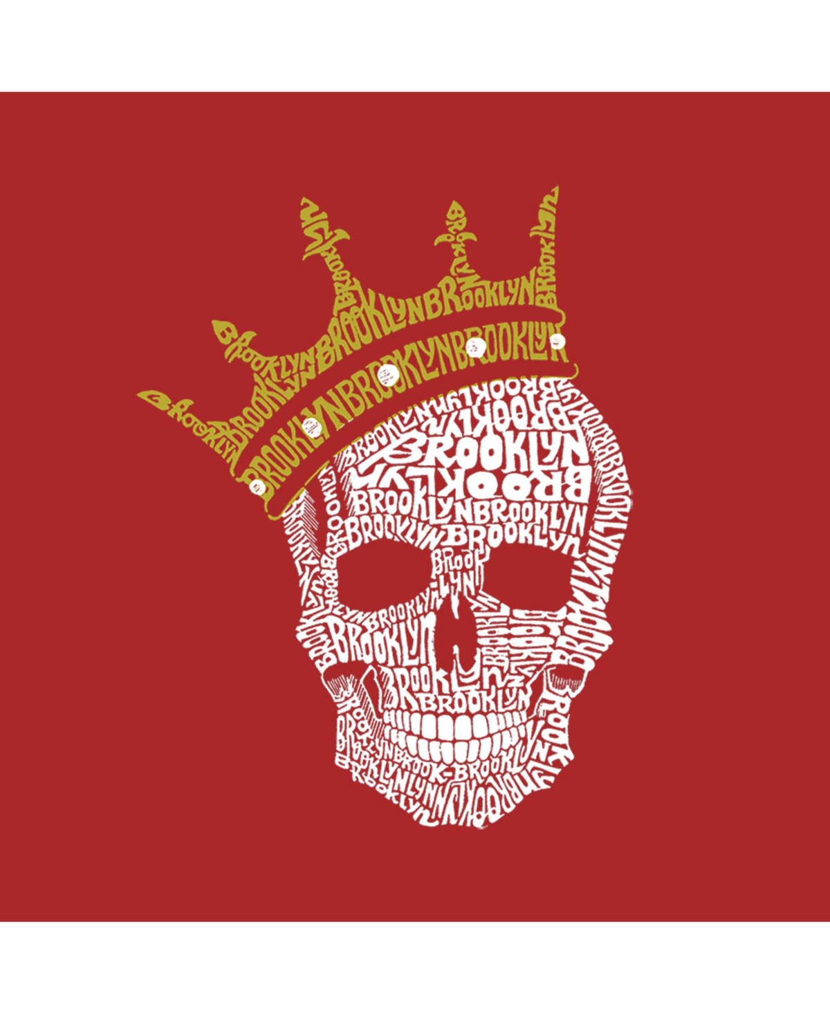 La Pop Art Boys Word Art T-shirt - Brooklyn Crown