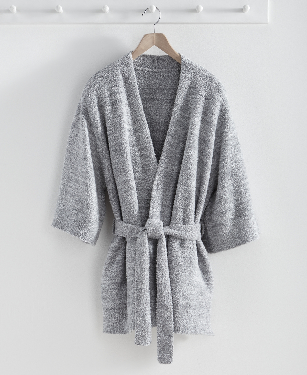 Hotel Collection Closeout!  Luxe Knit Shawl, Created For Macy's In Grey