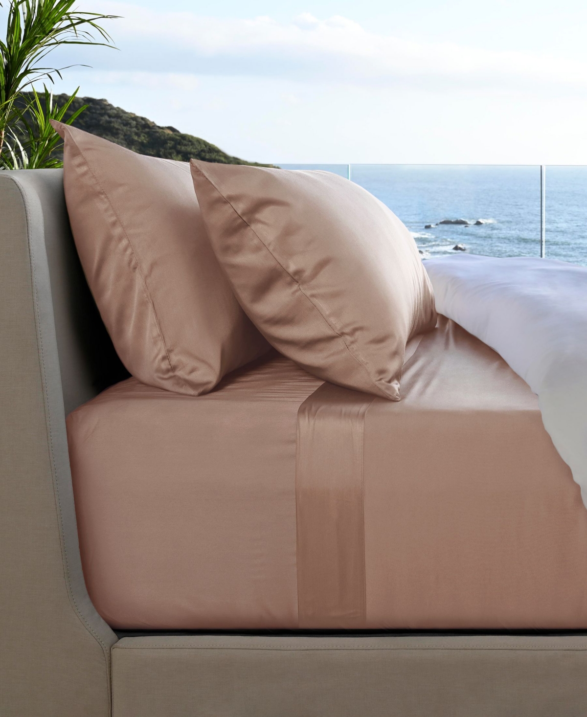 Cariloha Resort 400 Thread Count Viscose From Bamboo 4-pc. Sheet Set, King In Blush