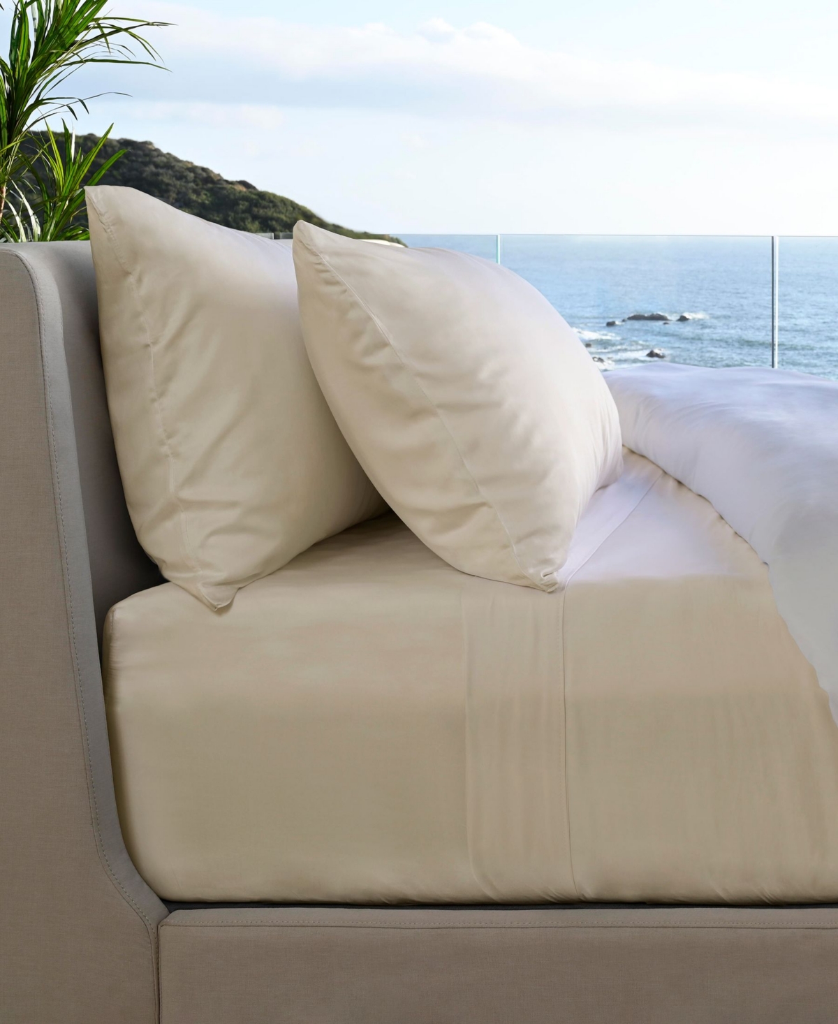 Cariloha Resort 400 Thread Count Viscose From Bamboo 4-pc. Sheet Set, King In Coconut Milk