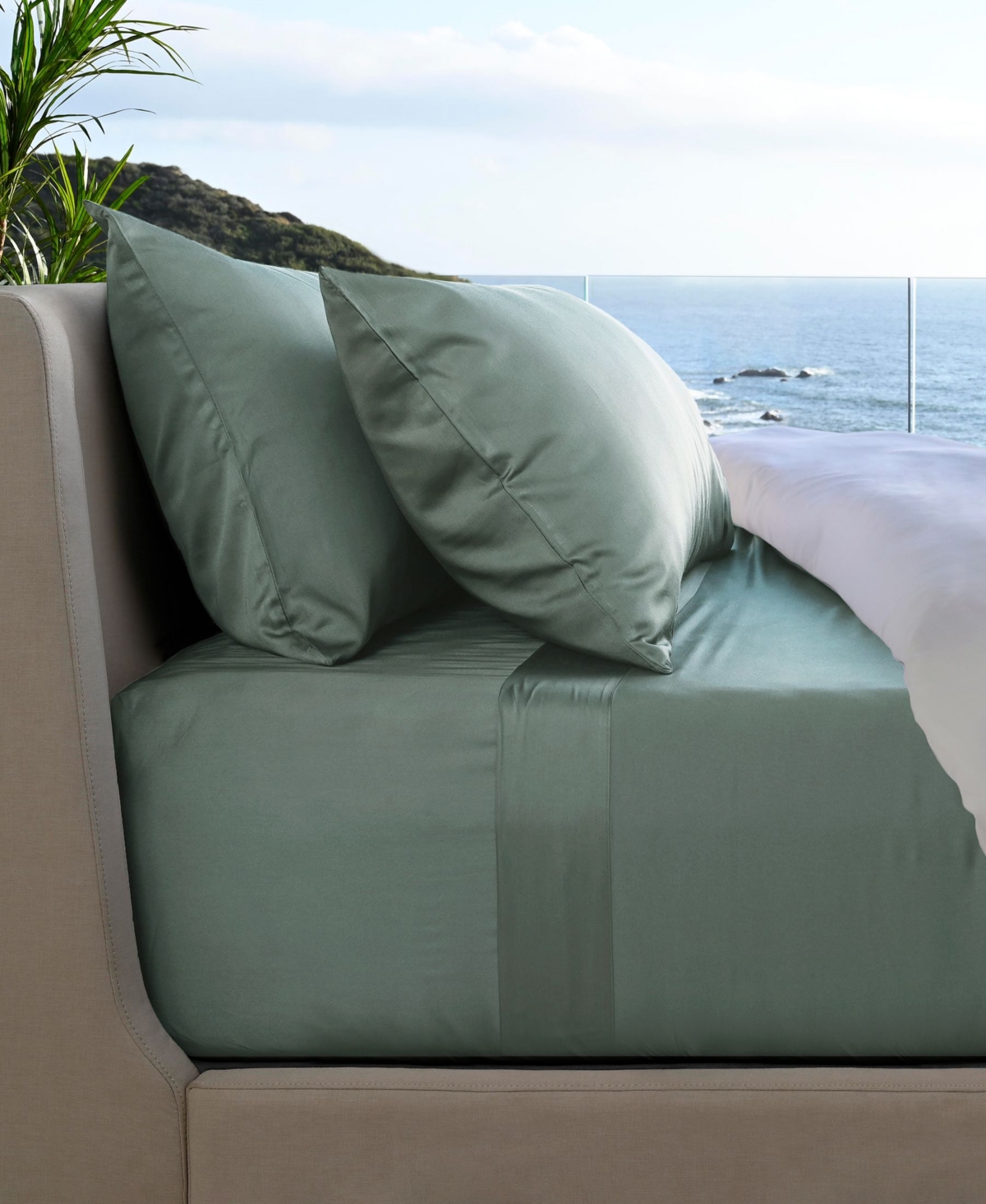 Cariloha Resort 400 Thread Count Viscose From Bamboo 4-pc. Sheet Set, King In Ocean Mist