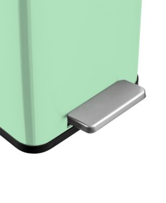 10L / 2.6 Gallon Slim Step Can - Shiny Mint