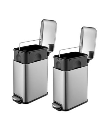 Qualiazero 1.3 Gallons Steel Step On Trash Can & Reviews