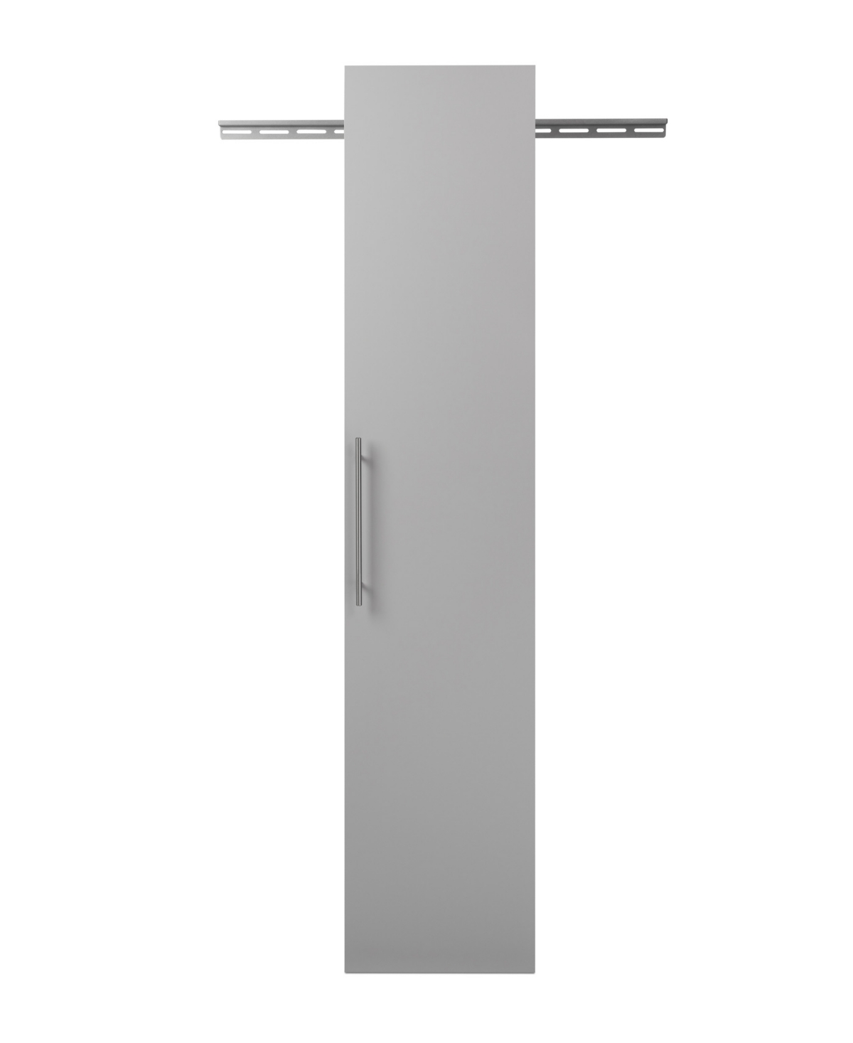 Prepac 15" Composite Wood Hang-ups Narrow Storage Cabinet In Light Gray