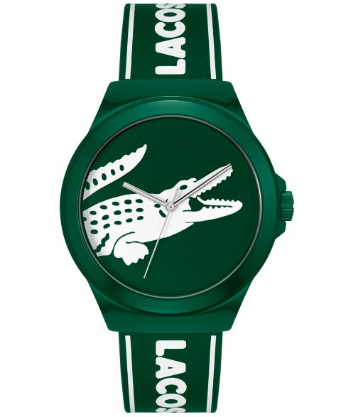 Часы Lacoste Unisex Neocroc Green Silicone Strap Watch 42mm