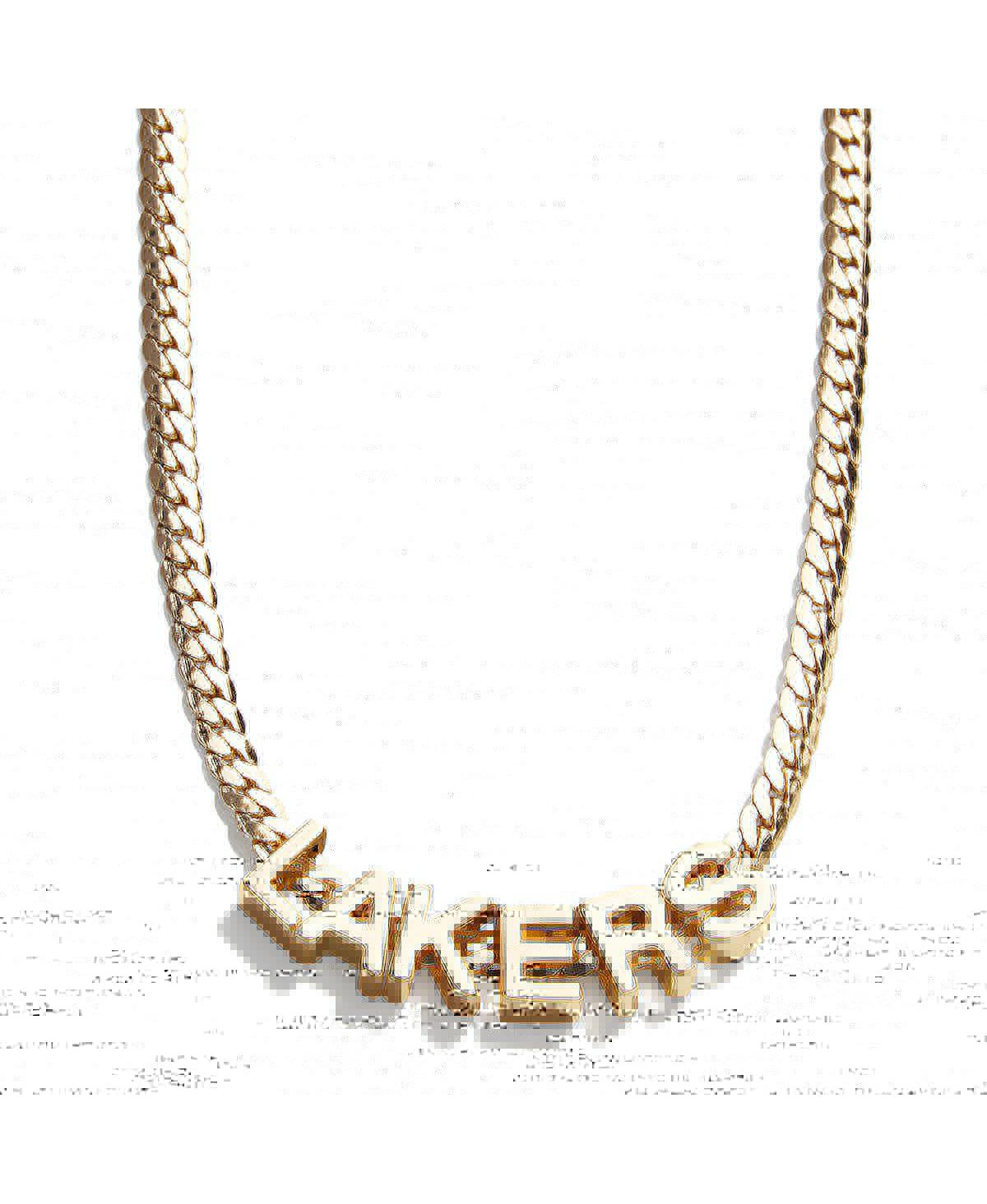 Shop Baublebar Women's  Los Angeles Lakers Team Chain Necklace In Gold-tone