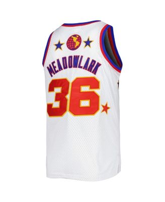Men's Meadowlark Lemon White Harlem Globetrotters Swingman Jersey