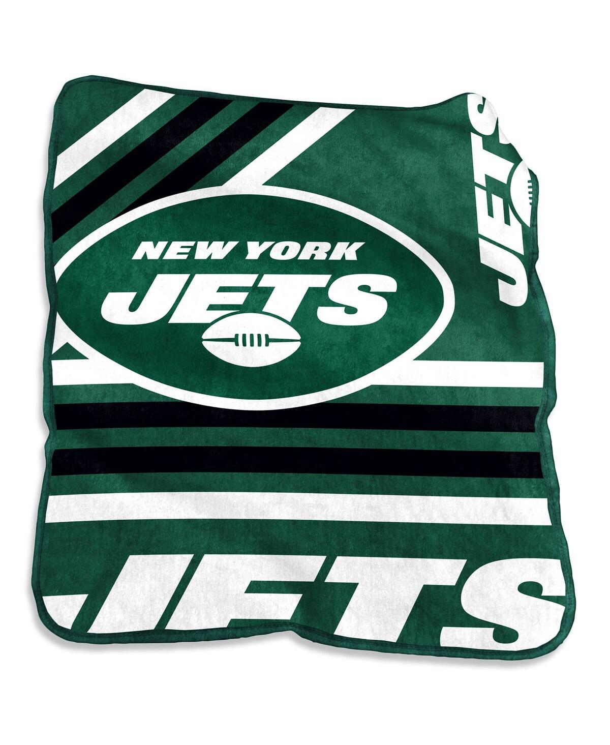 Logo Brands New York Jets 50'' X 60'' Plush Raschel Throw In Green