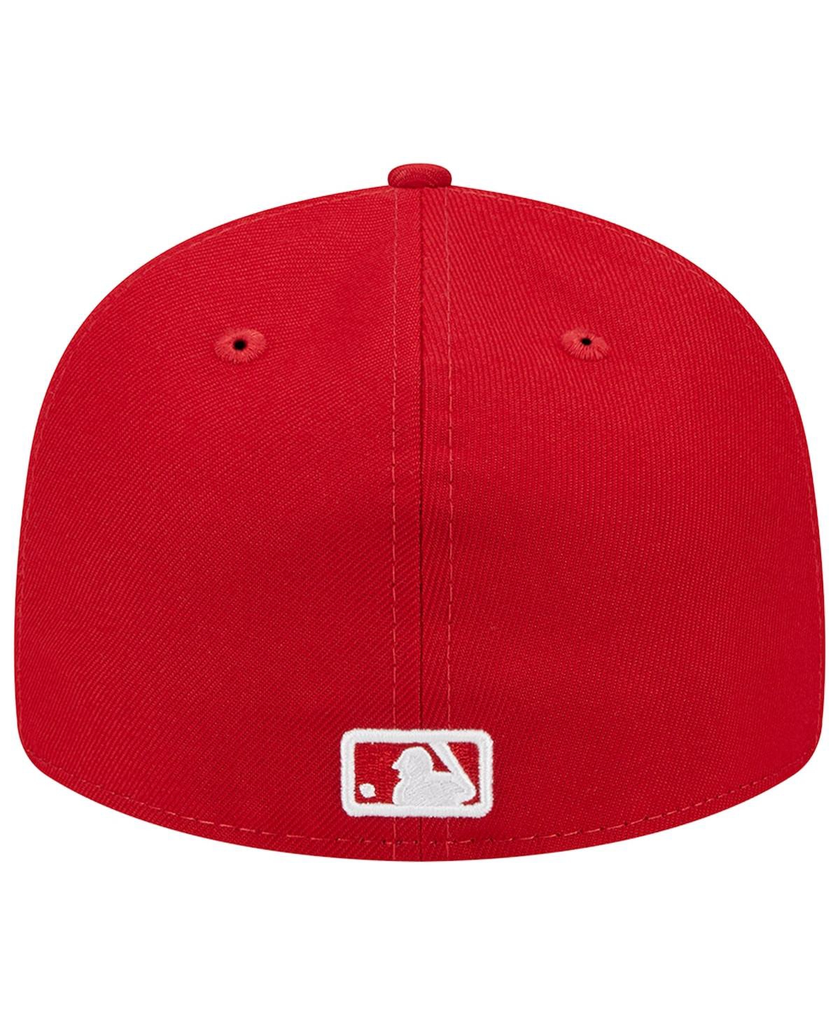 Men's New EraNew York Mets Low Profile 59FIFTY Fitted Hat - Scarlet