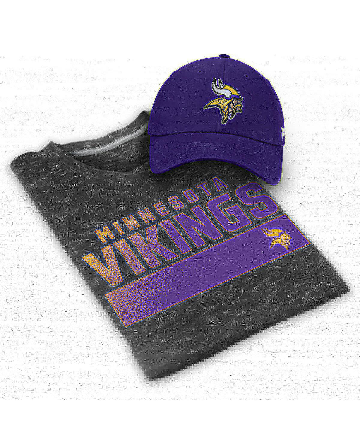 Minnesota Vikings NFL x Darius Rucker Collection by Fanatics Colorblocked T- Shirt - Cream