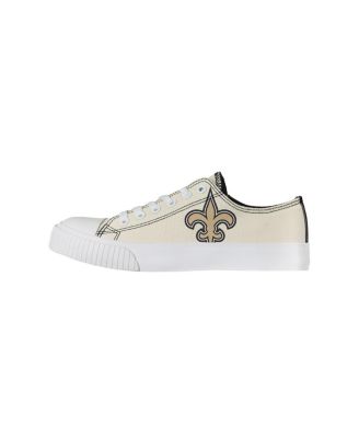 Women's Cream New Orleans Saints Low Top Canvas Shoes