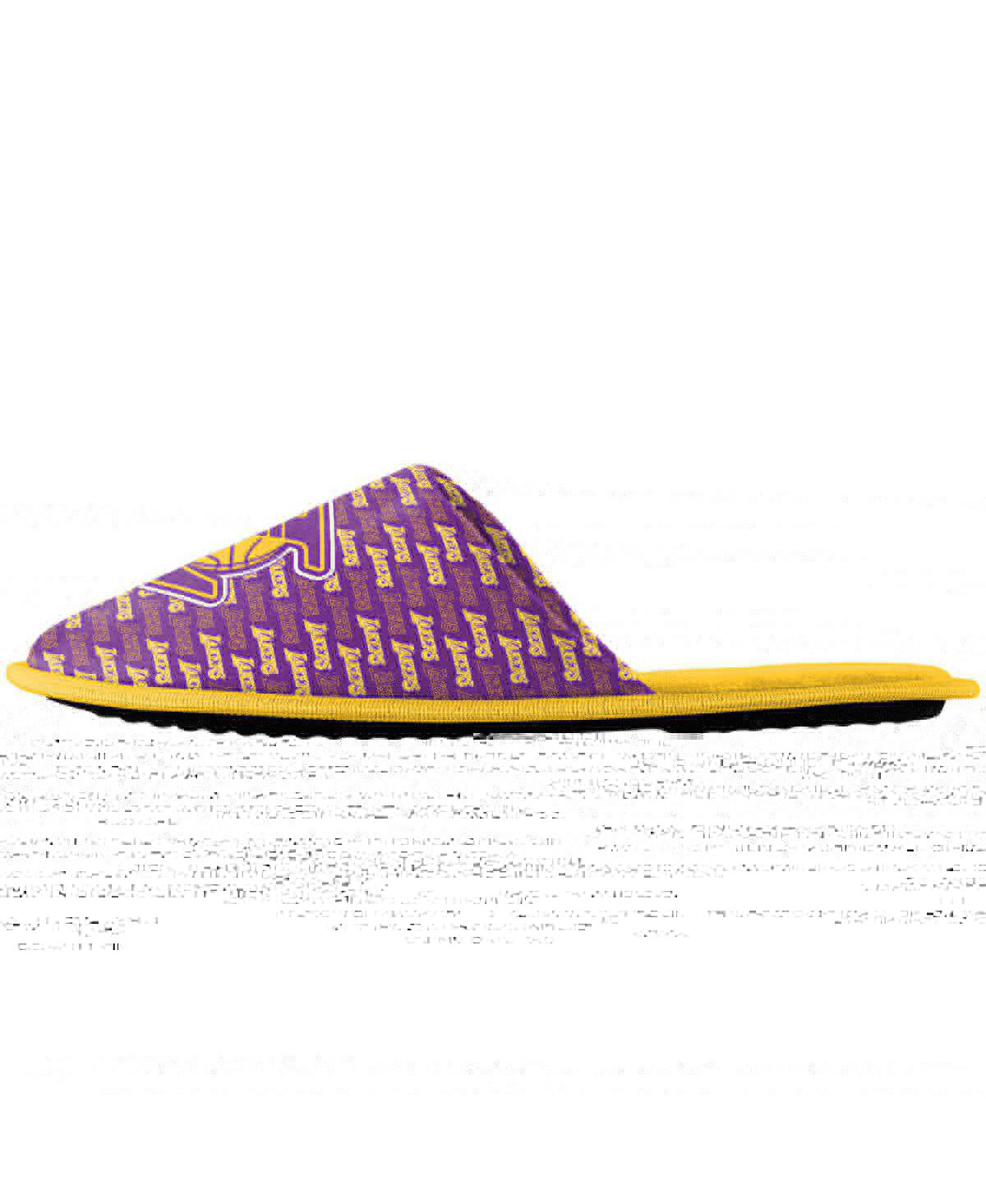 Shop Foco Youth Boys And Girls  Los Angeles Lakers Team Scuff Slippers In Yellow