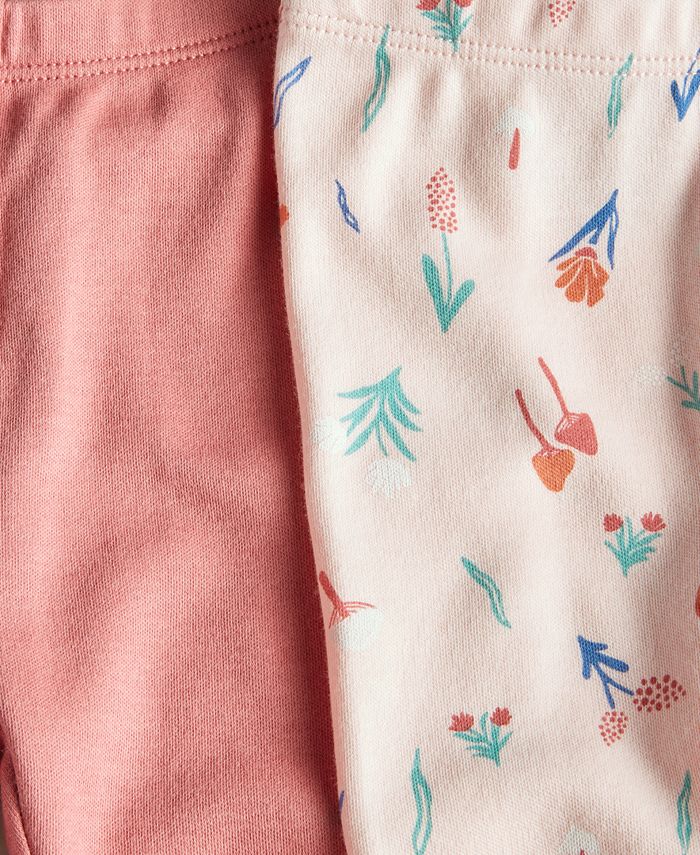 First Impressions Baby Girls Leggings, Pack of 2, Created for Macy's
