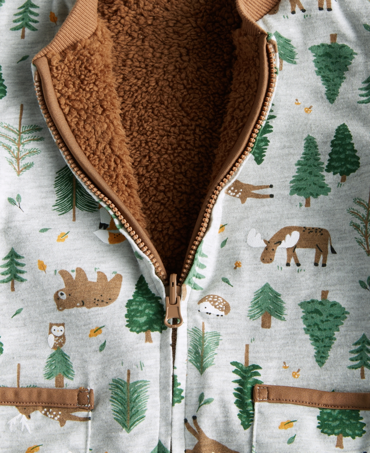 First Impressions Baby Boys Reversible Faux Sherpa Jacket, Created for Macy's