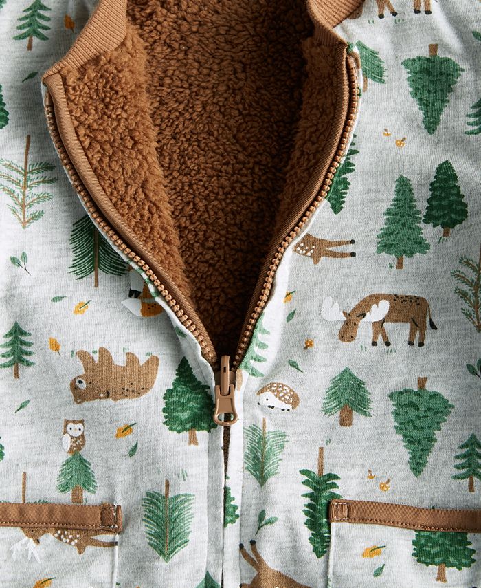 First Impressions Baby Boys Reversible Faux Sherpa Jacket, Created for