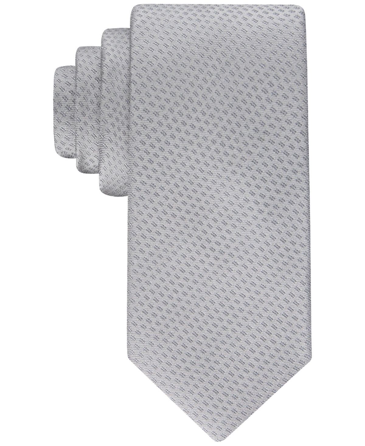 Calvin Klein Men's Micro-dot Tie In Silver