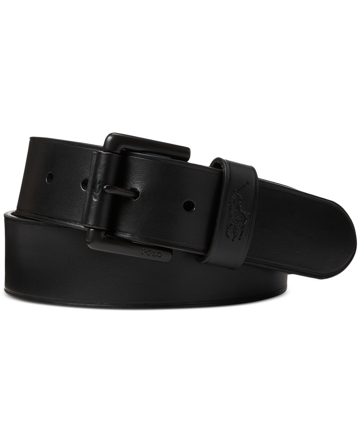 Polo Ralph Lauren Men's Leather Belt In Black,black
