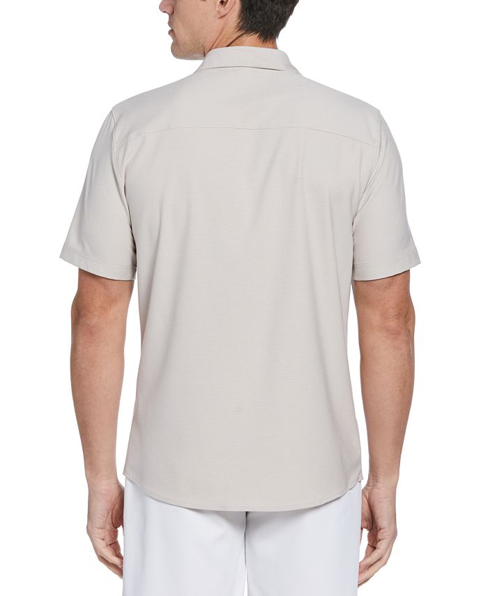 PGA TOUR Men's Textured Dobby Button-Down Golf Shirt - Macy's