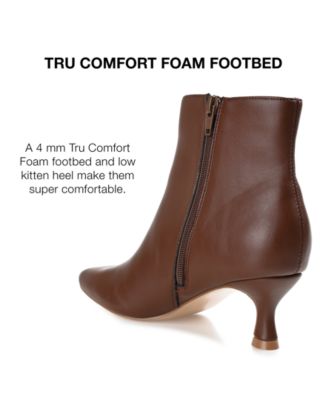 Women's Kelssa Square Toe Kitten Heel Dress Booties