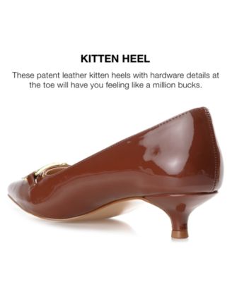 Women's Rumi Pointed Toe Kitten Heel Pumps