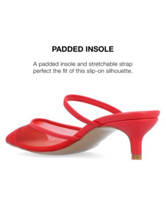 Women's Allana Mesh Kitten Heel Mules