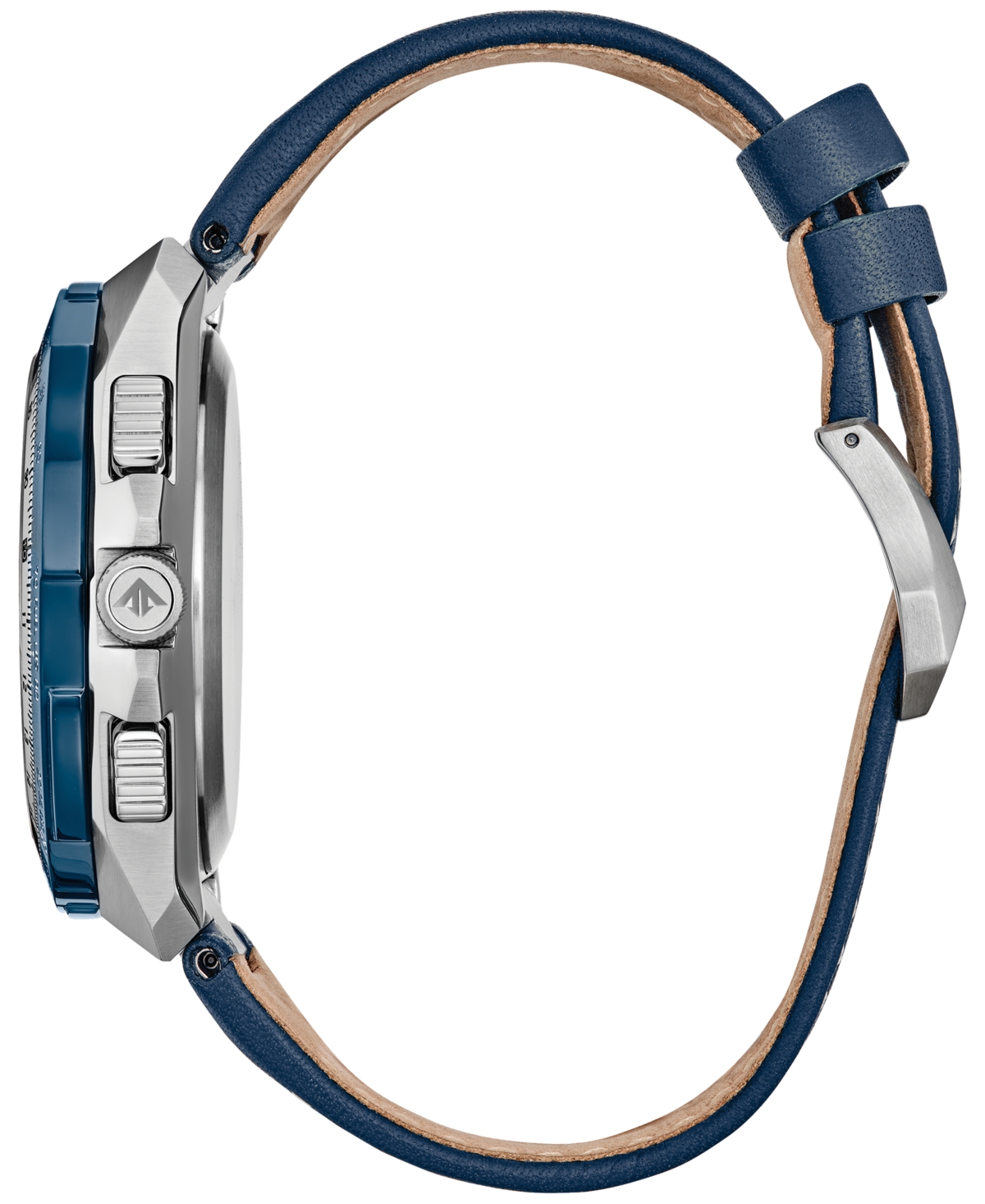 Shop Citizen Eco-drive Men's Chronograph Promaster Skyhawk Blue Leather Strap Watch 46mm